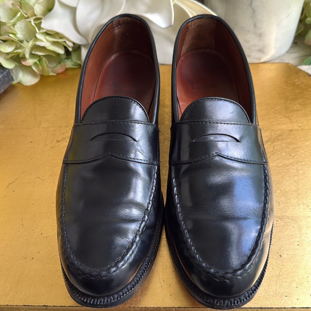 Allen Edmonds Patriot Penny Loafers in Black Leather